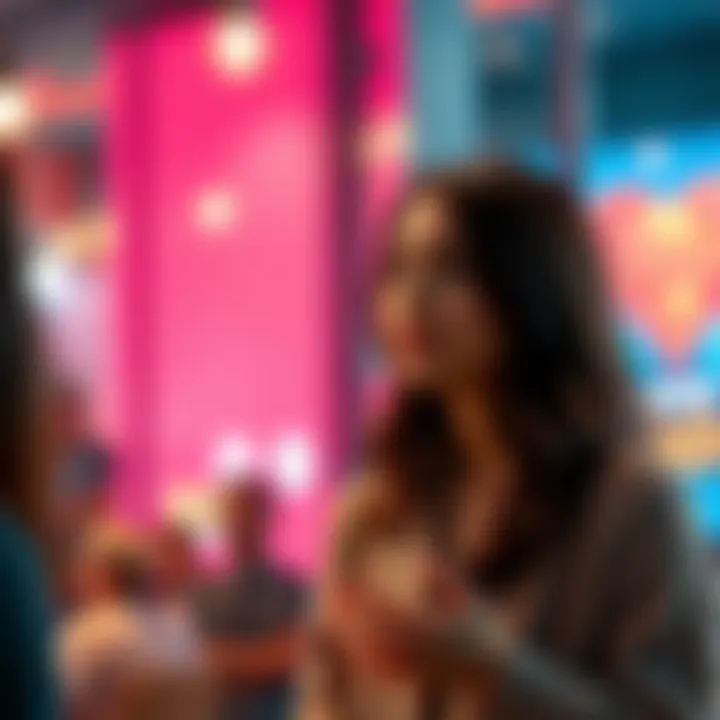 A 26-year-old woman engaged in conversation, expressing her views on modern challenges