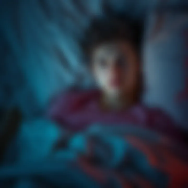 A young man dreaming about family A 19-year-old man lays in bed, looking thoughtful as he dreams of an unseen wife and two daughters.