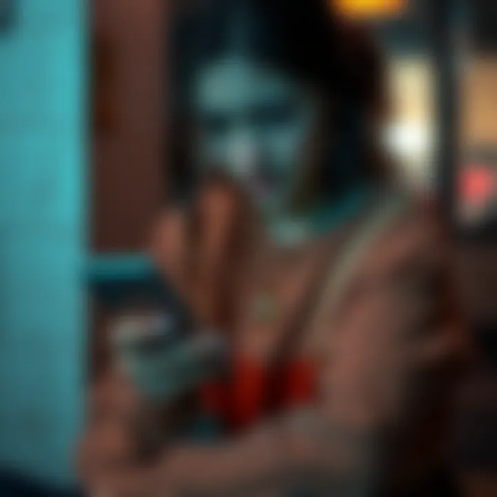 A young woman sitting alone, looking distressed while holding her phone, symbolizing family drama and false accusations