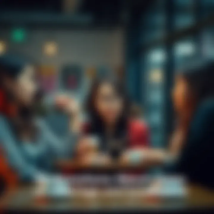 A group of young women discussing their career and marriage plans over coffee