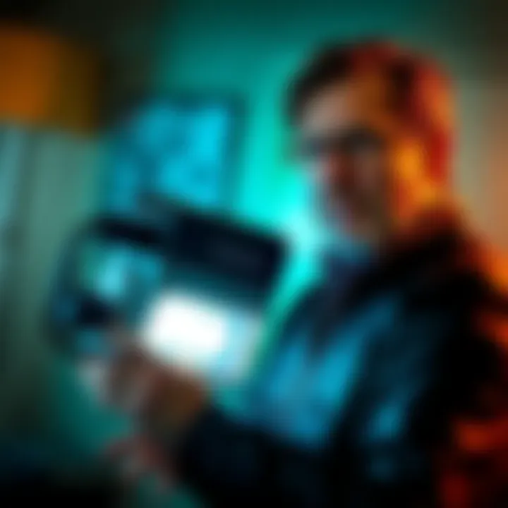Zak Bagans demonstrates the Polter-Pod, a device used in paranormal investigations, showcasing its unique features.