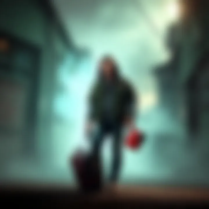 Zak Bagans standing in a haunted location with ghost hunting equipment, ready for exploration