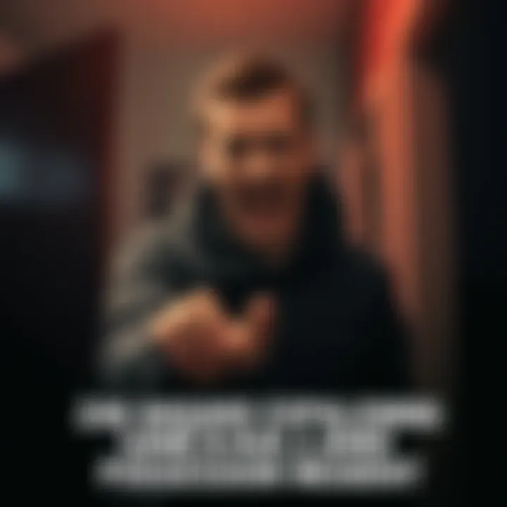 Zak Bagans showing surprise while investigating a dark room, hinting at a possible possession event