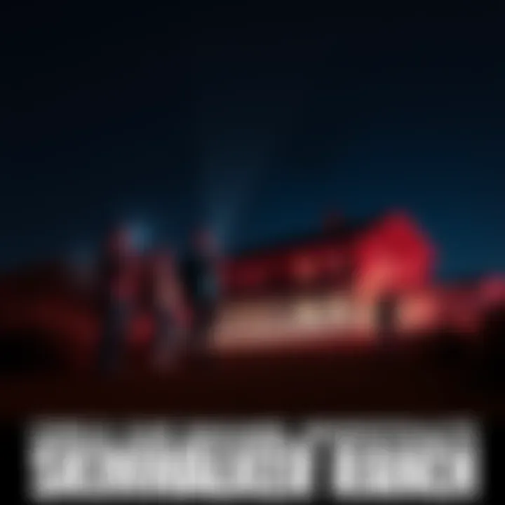 Zak Bagans and Ghost Adventures team exploring Skinwalker Ranch with flashlights and cameras