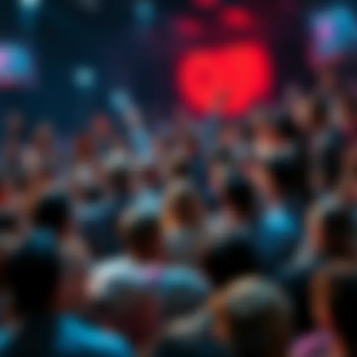 Zak's Exciting Announcement A crowd discussing Zak's latest big post on forums with excitement and anticipation.