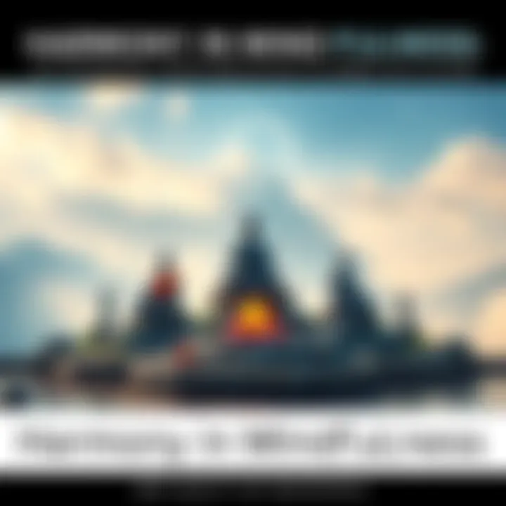 A serene landscape blending elements of Zen meditation with symbols of neurodiversity, illustrating the connection between calm and autism.