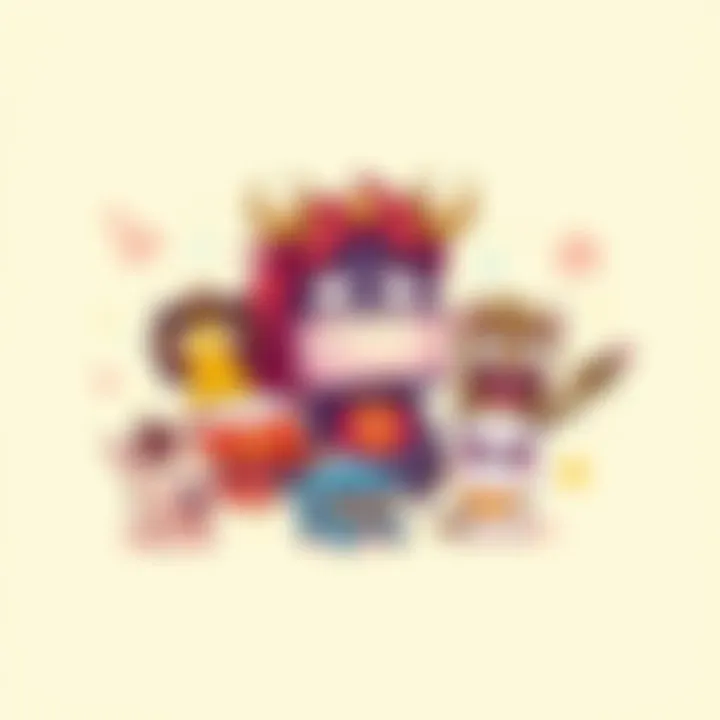 Colorful memes representing each zodiac sign with humorous captions and illustrations of their traits