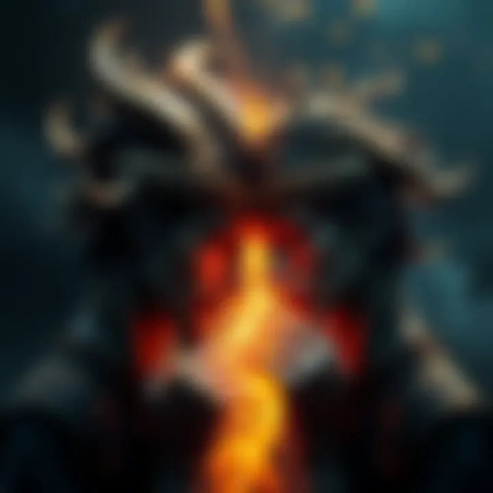 A symbolic representation of a zodiac sign in conflict, showing dual personalities and emotional struggle.