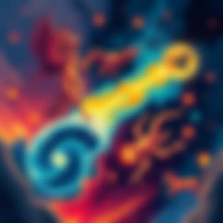 Zodiac Signs Amid Chaos A colorful illustration showing various zodiac signs with chaotic backgrounds representing turmoil in the world.