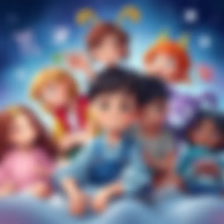 Illustration of various children representing each zodiac sign, showcasing their unique traits and emotional needs in a playful setting.