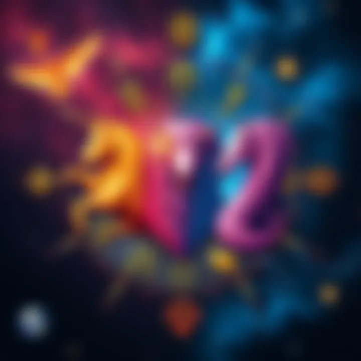 An artistic representation of the zodiac signs showing their best traits evolving over time, with symbols and colorful illustrations of each sign.