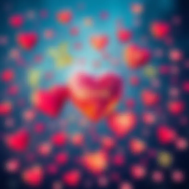 A colorful illustration of zodiac symbols surrounded by hearts, representing love and compatibility in relationships.