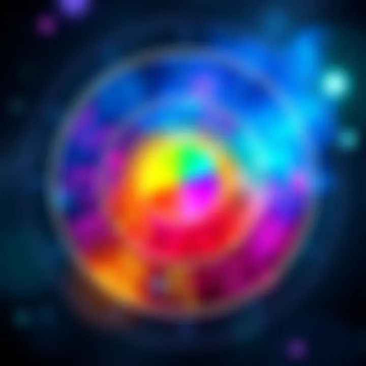 A colorful illustration showing the twelve zodiac signs arranged in a circle with each sign represented by its symbol and vivid colors reflecting their traits.