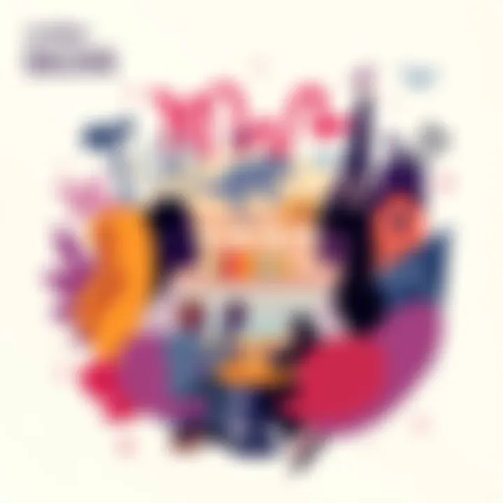 Illustration of different zodiac signs with icons of bars, libraries, and travel destinations representing partner meeting spots.