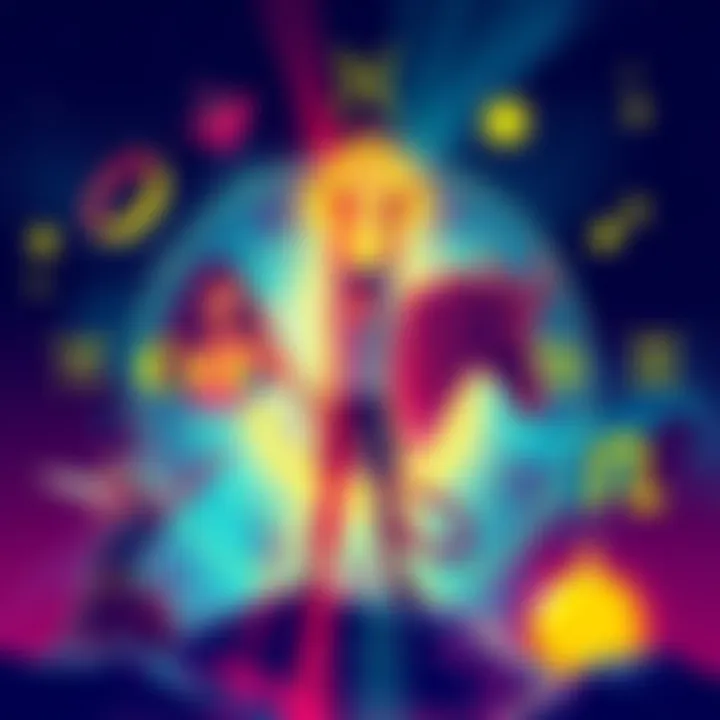 Zodiac signs and work ethic An illustration showing various zodiac signs with symbols representing work traits, like determination and commitment.