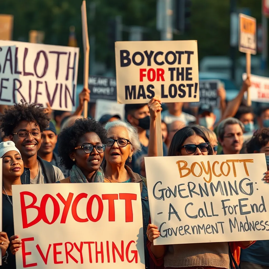 Boycott Everything A Call To End Government Madness Mysterylores