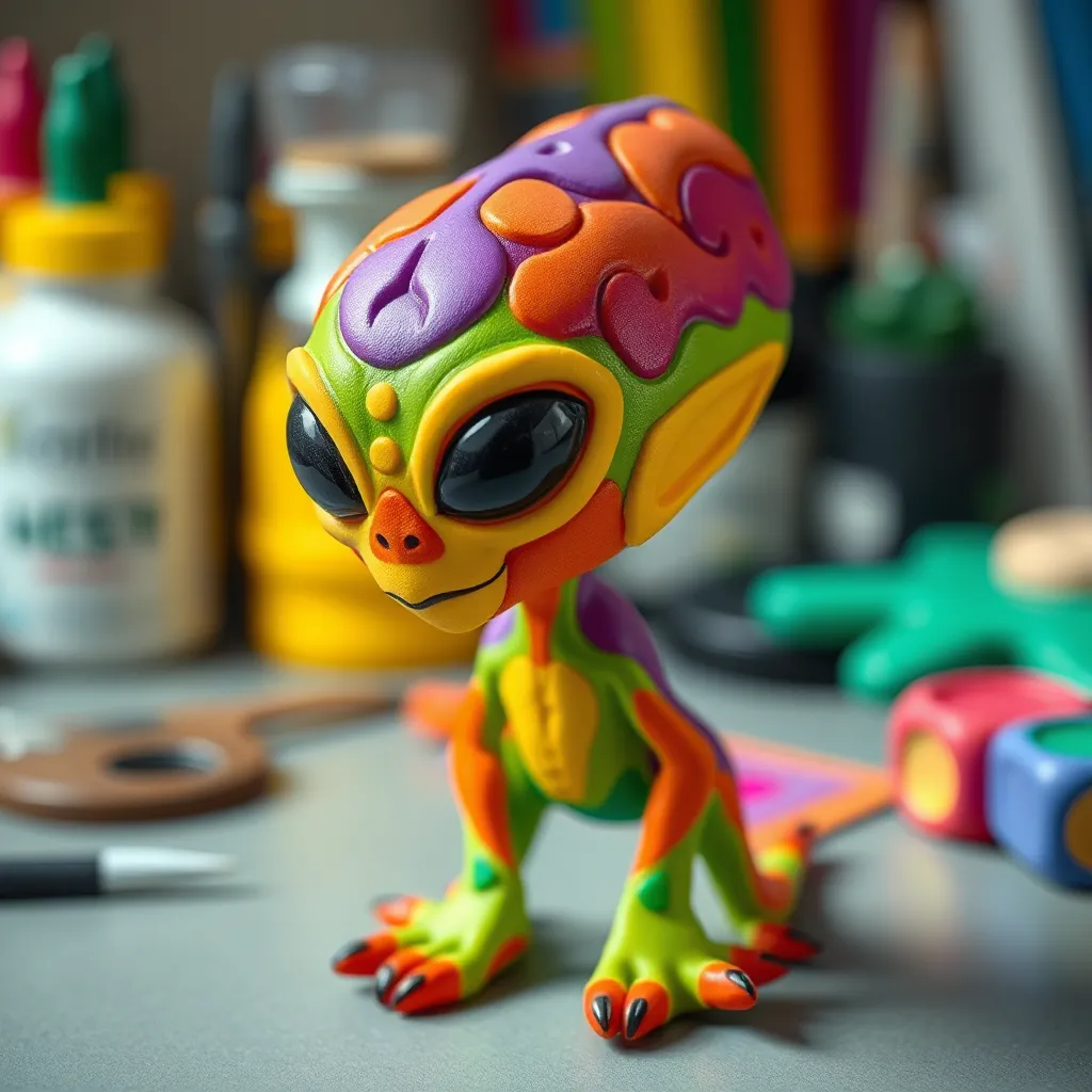 Creative Alien Craft: Polymer Clay Art You Must See : MysteryLores