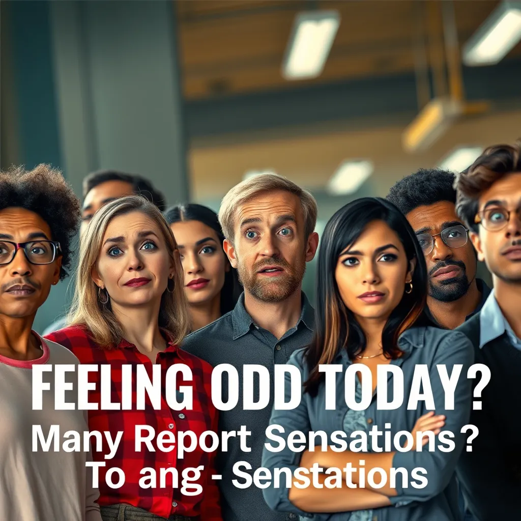 Image showcasing Feeling Odd Today? Many Report Strange Sensations : MysteryLores