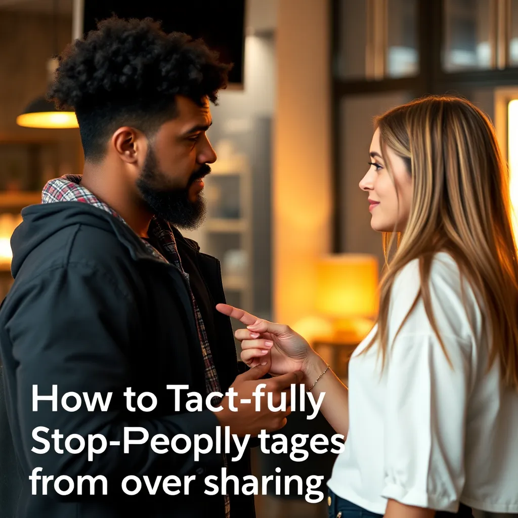 How to Tactfully Stop People from Oversharing : MysteryLores