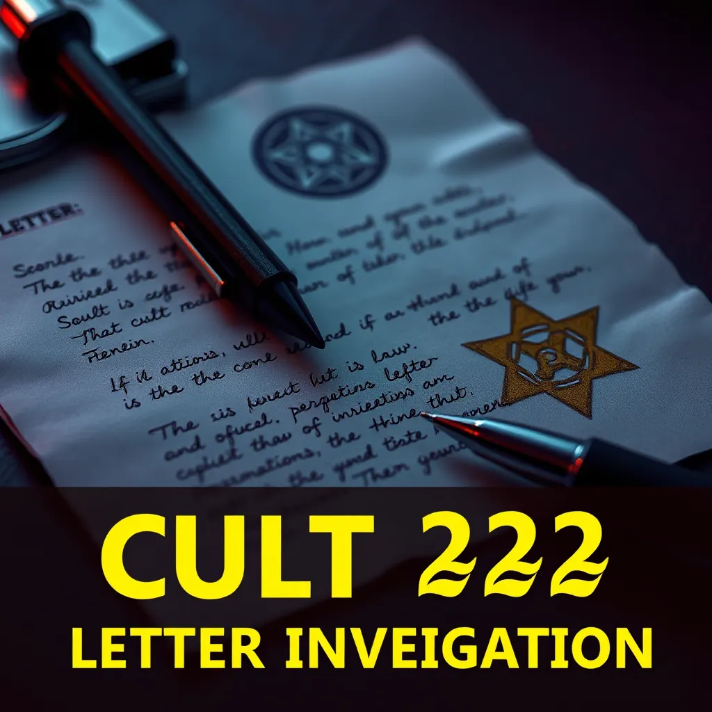 Investigating the Author Behind Cult 222's Letter : MysteryLores