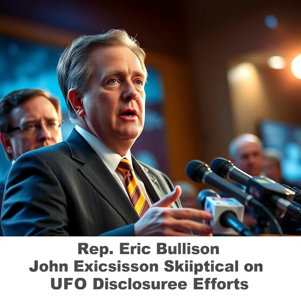 Rep. Eric Burlison Skeptical on UFO Disclosure Efforts : MysteryLores