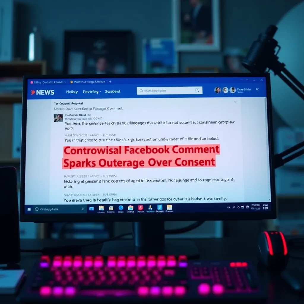 Controversial Facebook Comment Sparks Outrage Over Consent MysteryLores