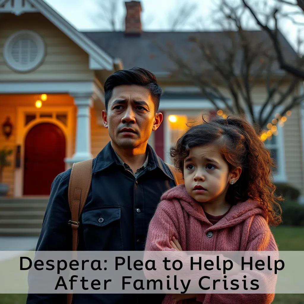 A family in crisis, a common scenario where desperate pleas for help may arise