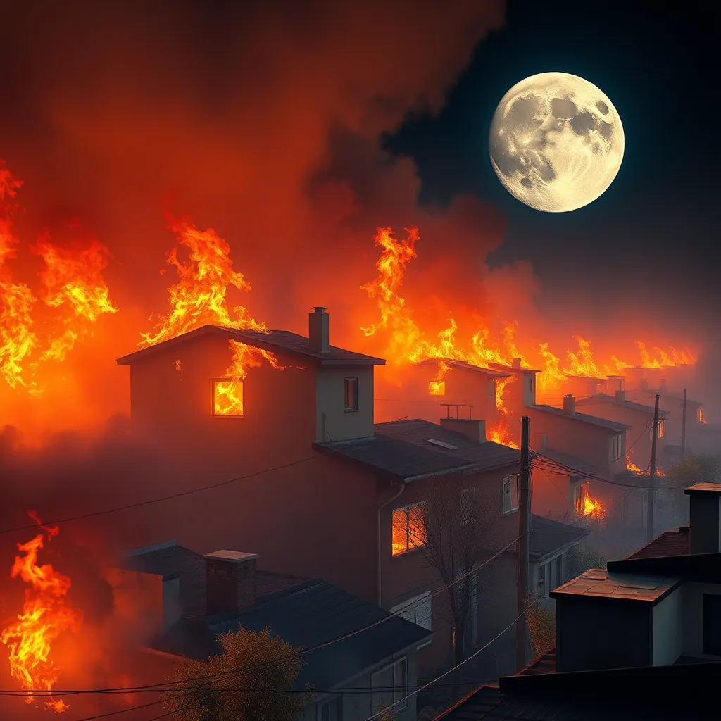 Bizarre Fire on Full Moon Leaves 18 Families Displaced : MysteryLores