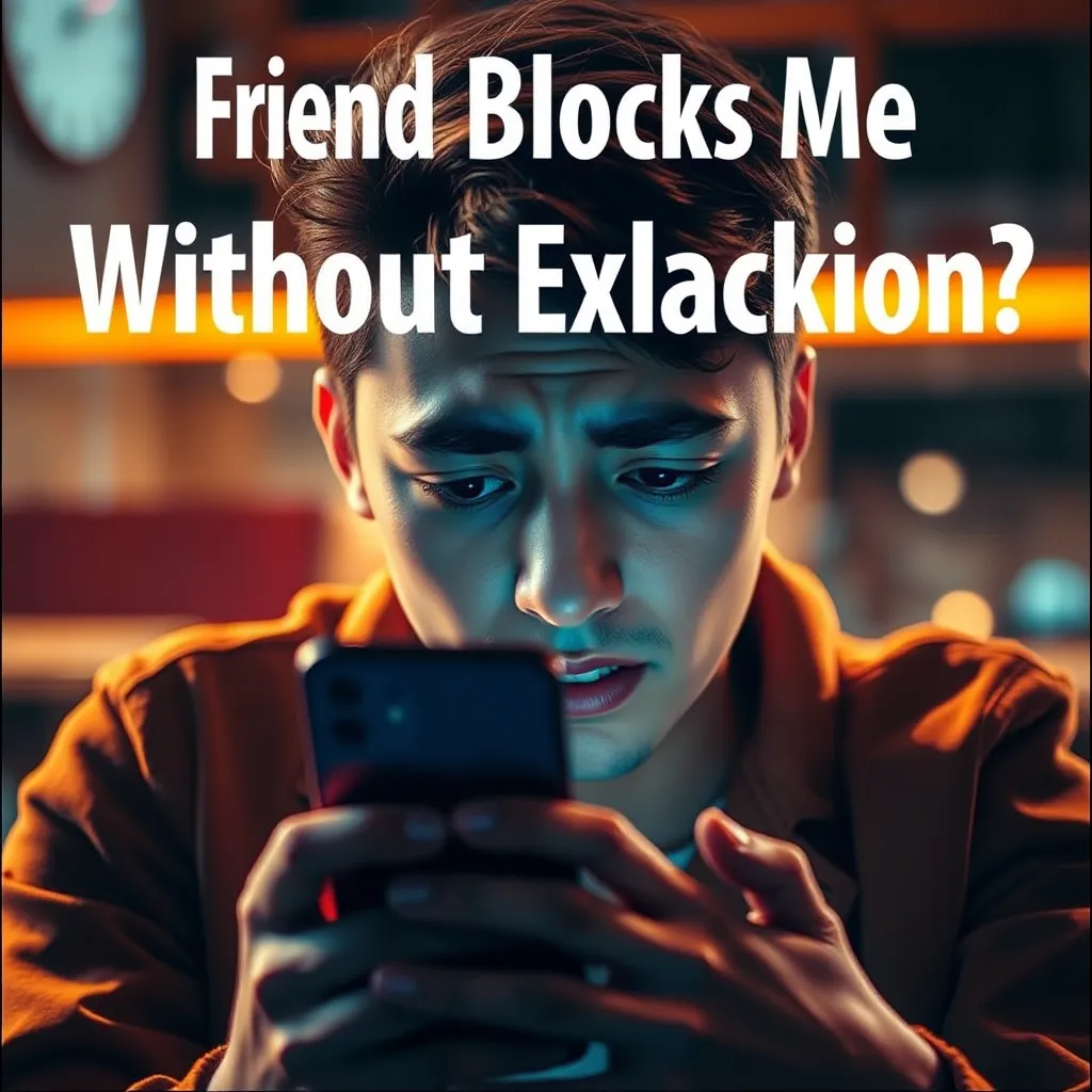 Friend Block Friend Blocks Me Without Explanation: What's Her Reason? : MysteryLores