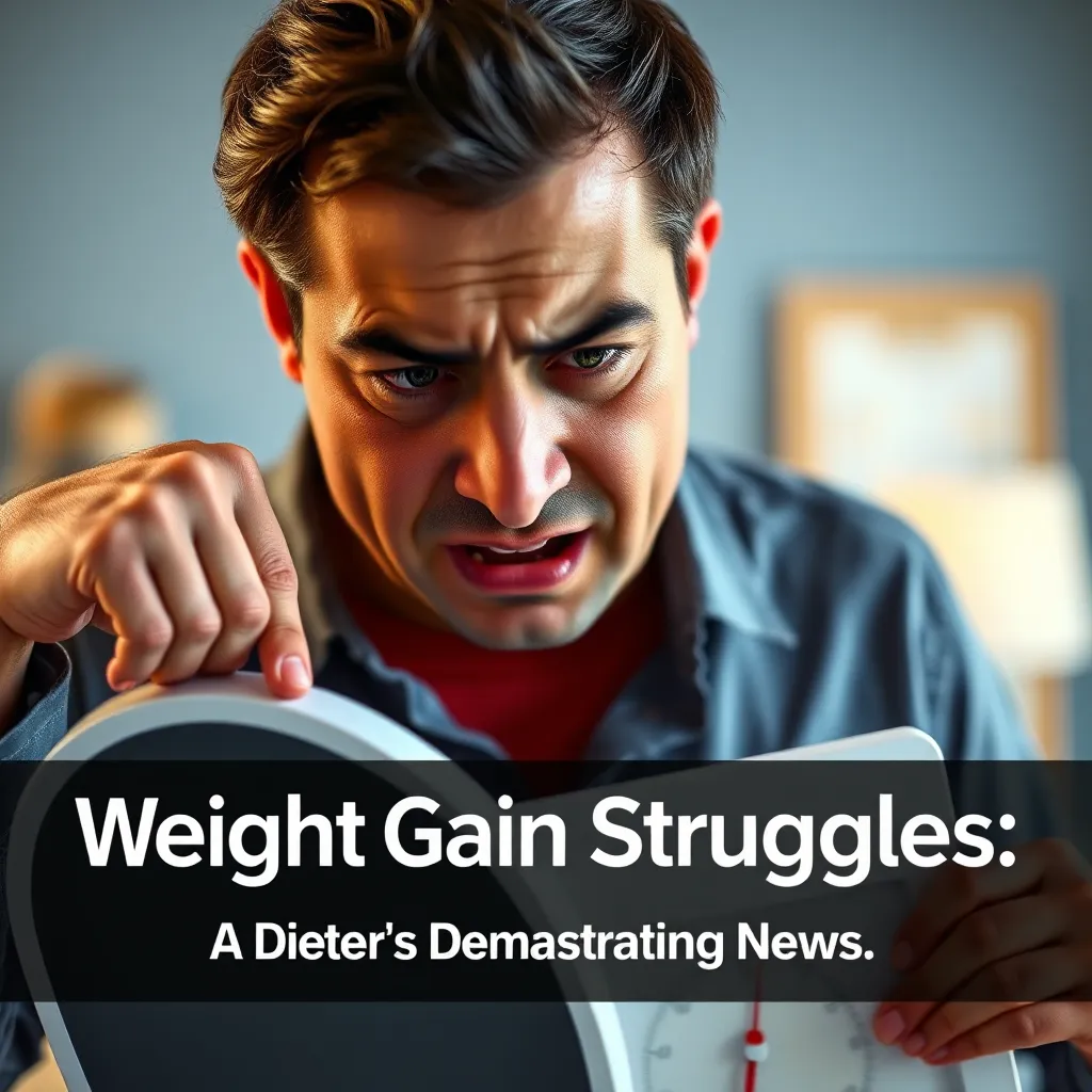 Weight Gain Struggles A Dieter's Devastating News MysteryLores