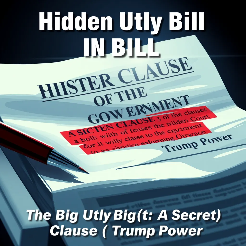 The Big Ugly Bill A Secret Clause Granting Trump Power MysteryLores