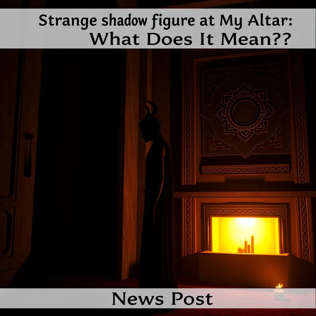 Strange Shadow Figure at My Altar: What Does It Mean? : MysteryLores