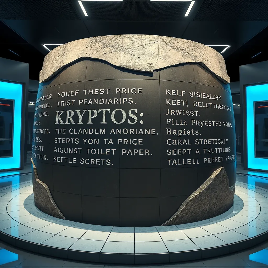 Kryptos Sculpture: CIA's Cryptic Toilet Paper Secret : MysteryLores