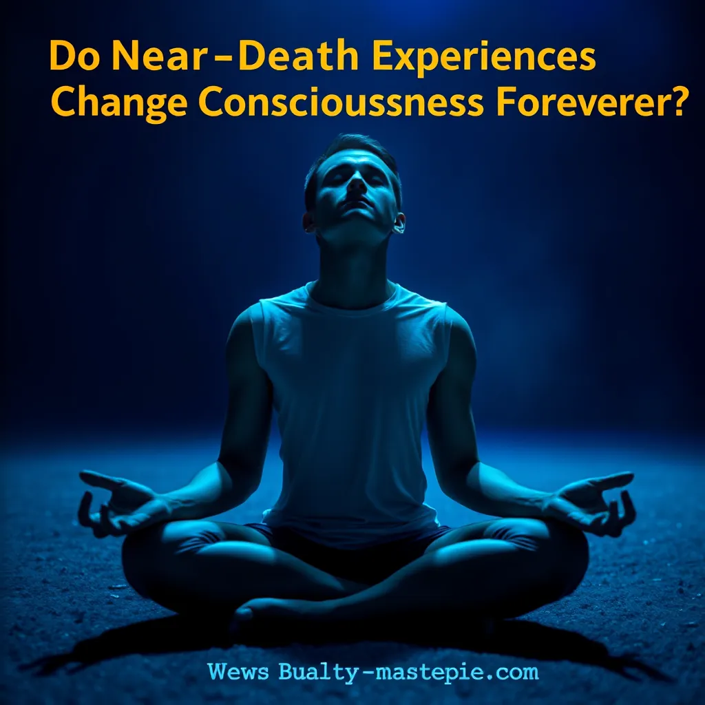 A person meditating, symbolizing the deeper connection to self and the universe that many report after a near-death experience