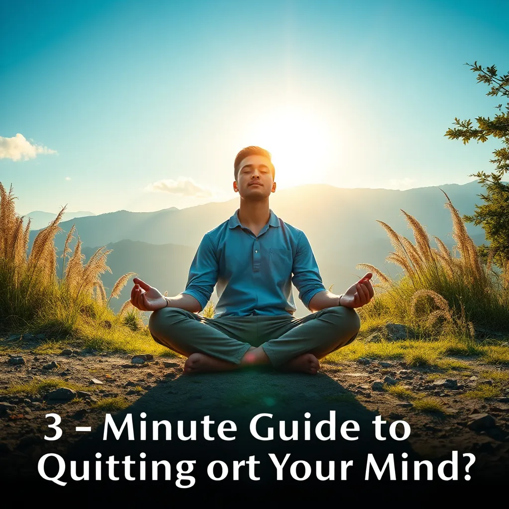 3-Minute Guide to Quieting Your Mind Effectively : MysteryLores