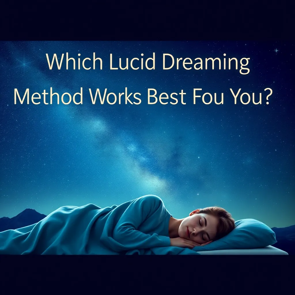 Which Lucid Dreaming Method Works Best for You? : MysteryLores