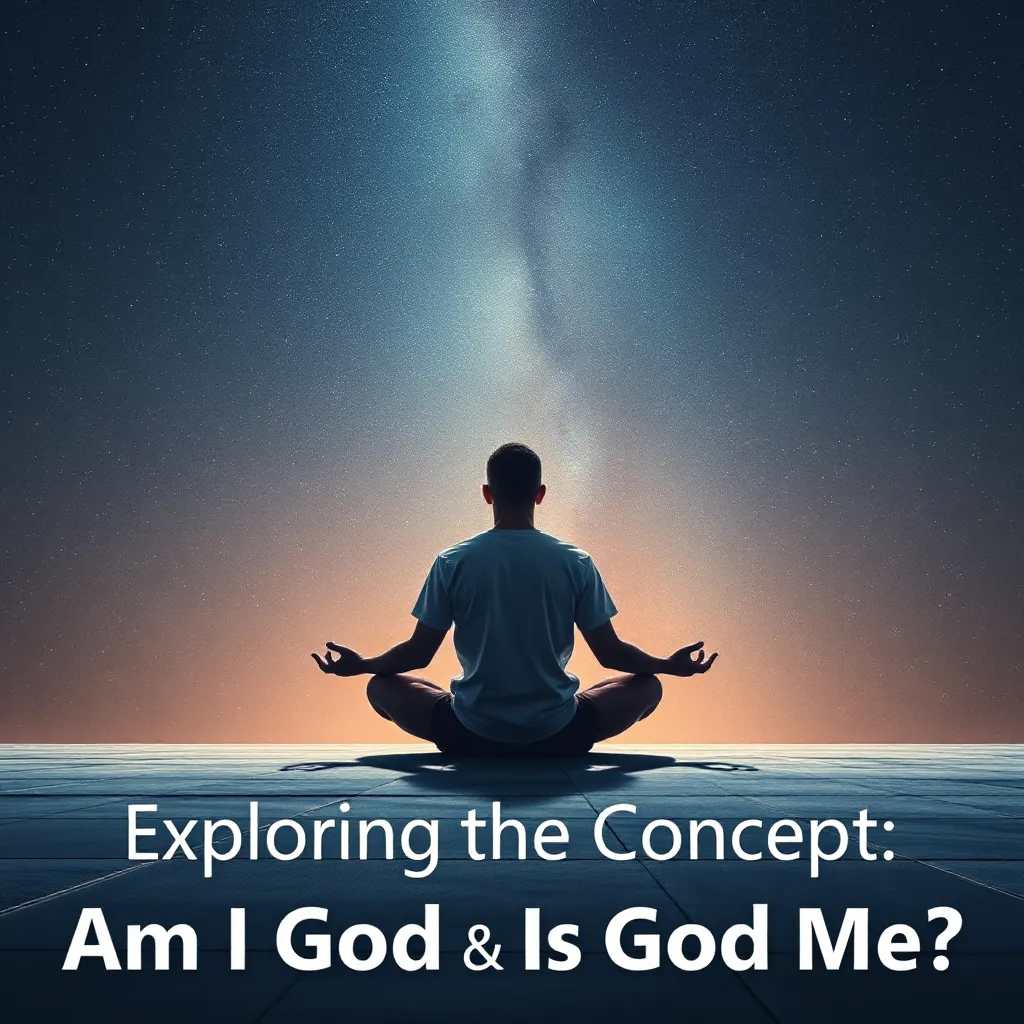 Exploring the Concept: Am I God and Is God Me? : MysteryLores