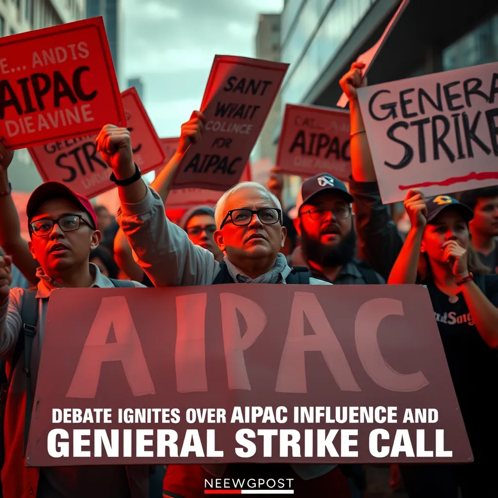 Debate Ignites Over AIPAC Influence and General Strike Call : MysteryLores