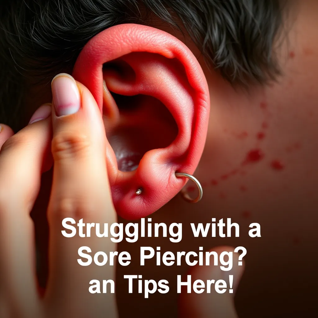 Hurt Ear Rings Struggling with a Sore Ear Piercing? Get Tips Here! : MysteryLores