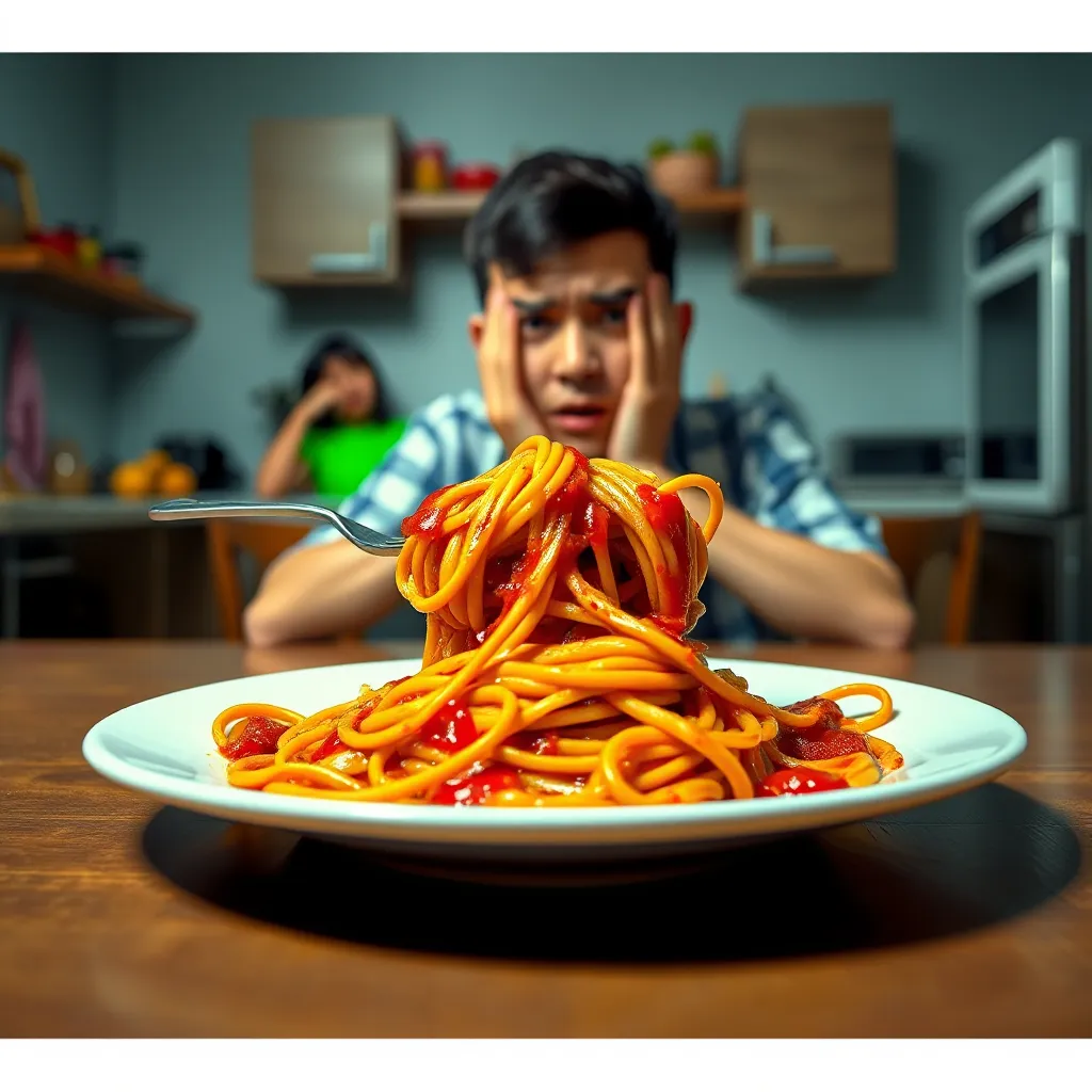 Frightening Food Nightmares Prompt Spaghetti Diet : MysteryLores