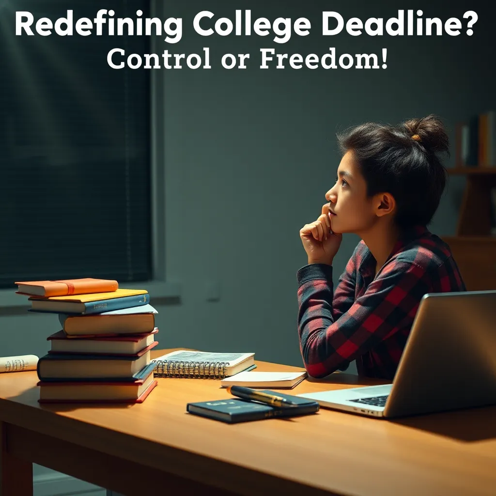 Redefining College Deadlines: Control or Freedom? : MysteryLores