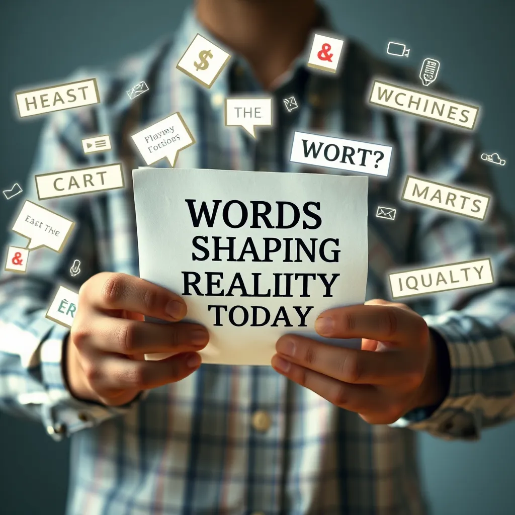 Shaping Words The Power of Words in Shaping Reality Today : MysteryLores